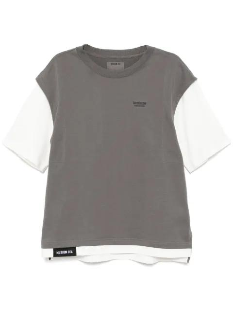 logo-embroidered T-shirt by MUSIUM DIV.