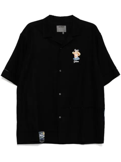 logo-embroidered shirt by MUSIUM DIV.