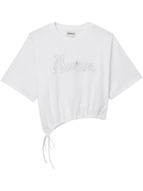 logo-print T-shirt by MUSIUM DIV.