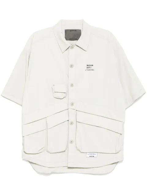 logo-print shirt by MUSIUM DIV.