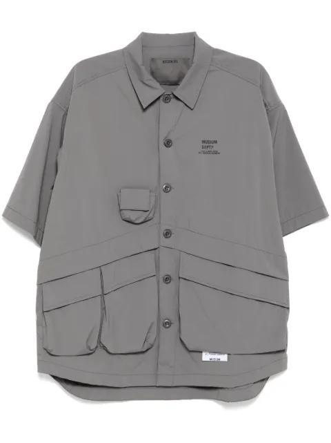 logo-print shirt by MUSIUM DIV.