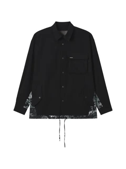 paisley panel pocket shirt by MUSIUM DIV.