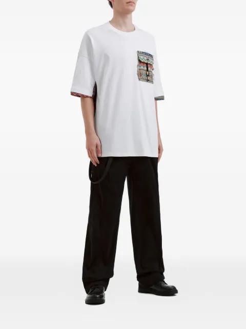 patchwork pocket T-shirt by MUSIUM DIV.