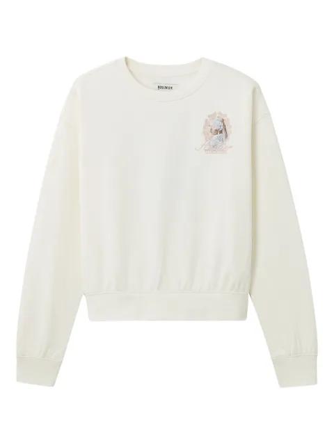 pearl-embellishment sweatshirt by MUSIUM DIV.