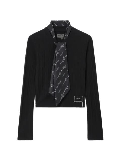 scarf ribbed knitwear by MUSIUM DIV.