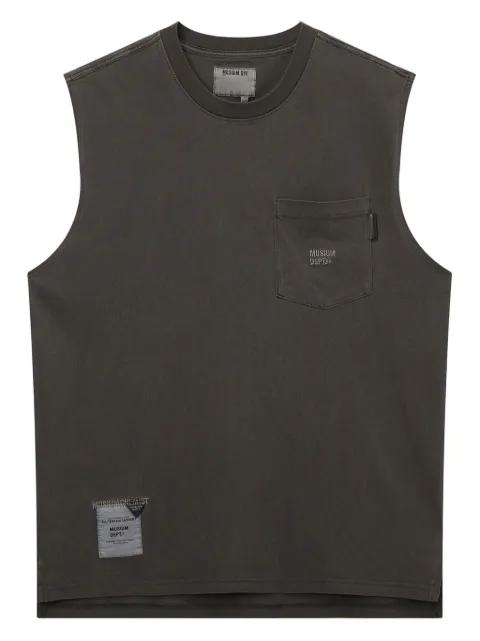 sleeveless pocket T-shirt by MUSIUM DIV.