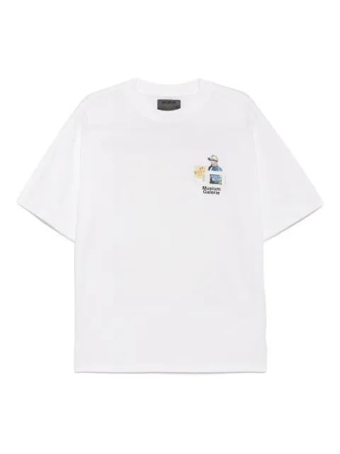 stamps motif T-shirt by MUSIUM DIV.