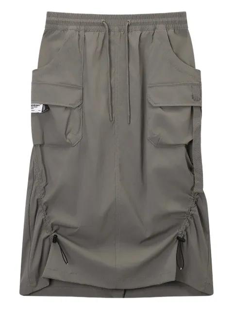 utility-pocket midi skirt by MUSIUM DIV.