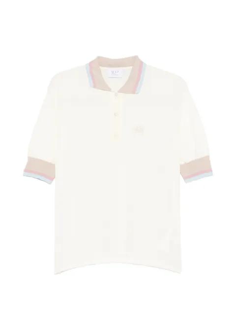 logo-embroidered striped polo shirt by MVP WARDROBE