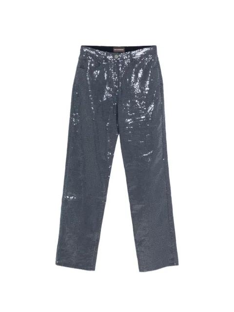 sequin embellishment trousers by MVP WARDROBE