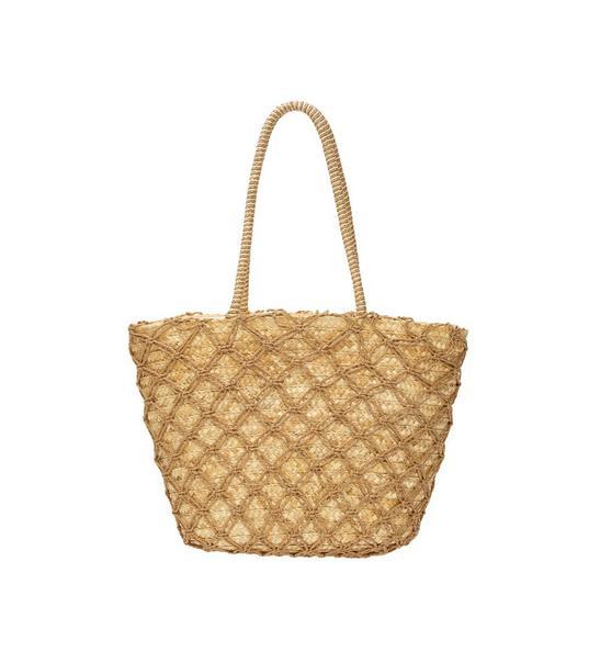 Oversized Woven Straw Basket Beach Bag by MY ACCESSORIES LONDON