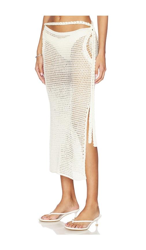 My Beachy Side Dune Hand-crocheted Maxi Skirt in Ivory by MY BEACHY SIDE