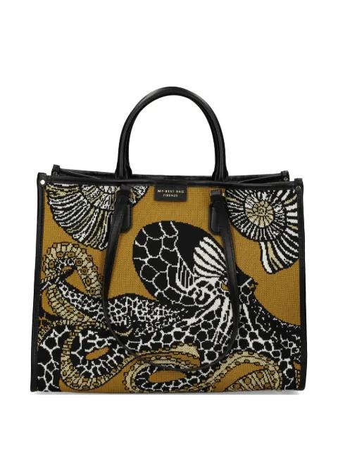 big Atena Sea Creatures print tote bag by MY BEST BAG