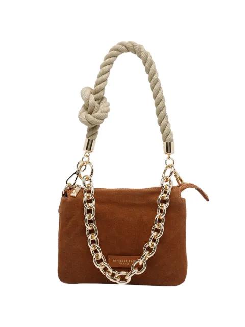 rope-handle chain-link shoulder bag by MY BEST BAG