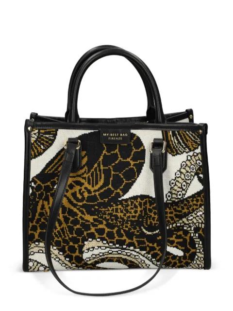 small Atena Sea Cratures printed tote bag by MY BEST BAG