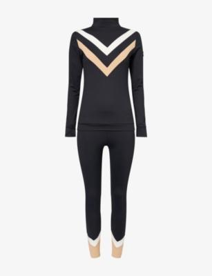 Chevron Base Ski Top and Legging Layer Set by MY SUNDAY SKI