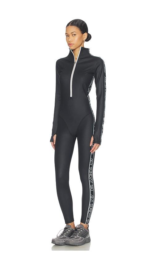 My Sunday Ski Onesie Base Layer Jumpsuit in Black by MY SUNDAY SKI