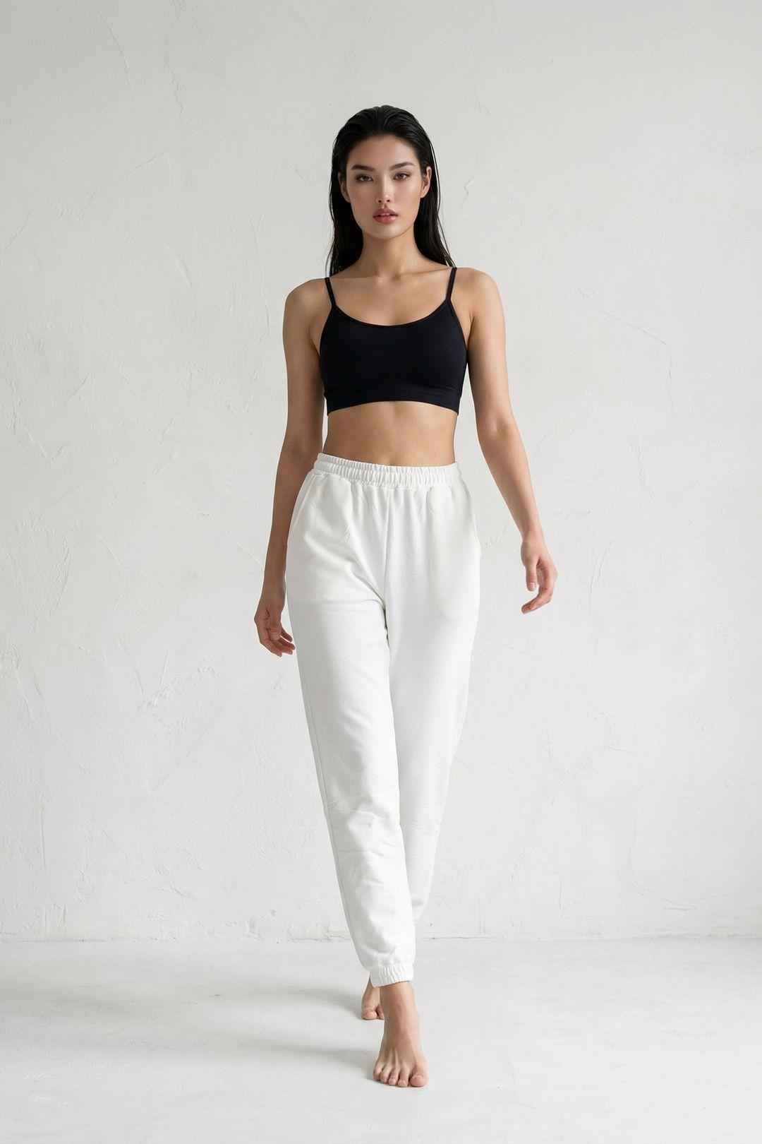 Elastic Waist Jogger Sweatpants by MYFASHION