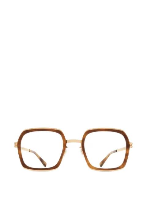 Delfina square frame glasses by MYKITA