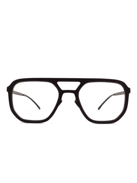 geometric-frame glasses by MYKITA
