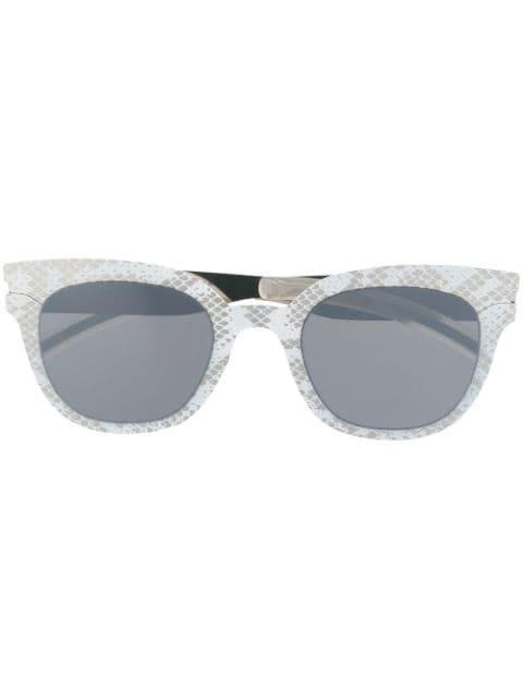 python-print wayfarer-frame sunglasses by MYKITA