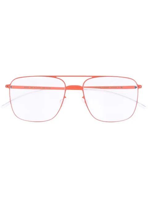 square-frame glasses by MYKITA