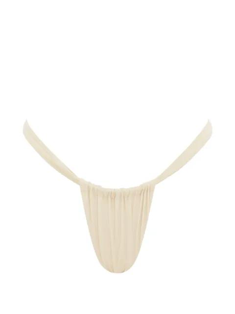 Rio ruched bikini bottoms by MYRA SWIM