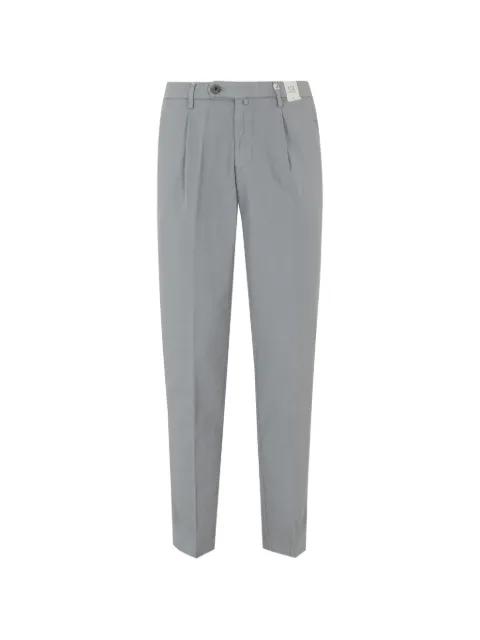 belt-loop pleated trousers by MYTHS