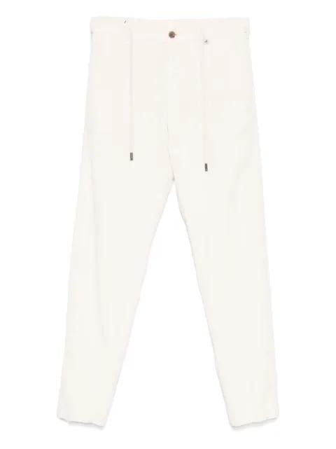 drawstring-waist trousers by MYTHS