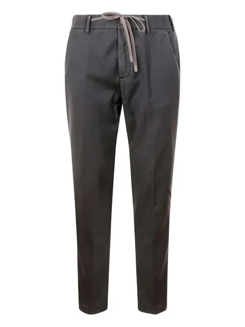 drawstring-waistband wool trousers by MYTHS