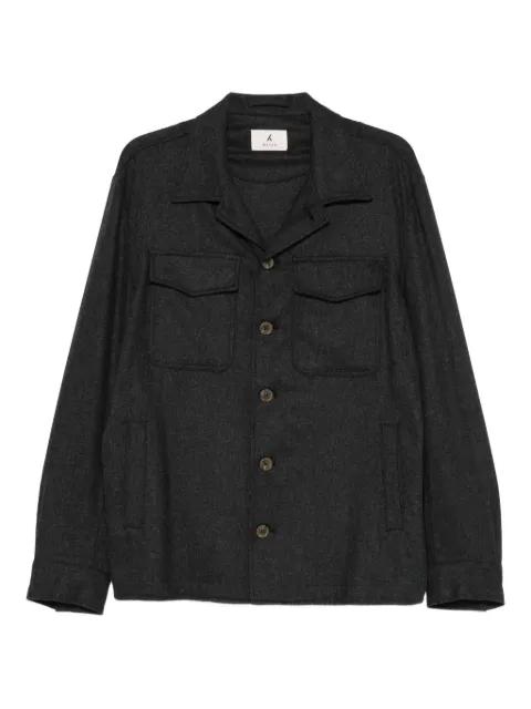flap-pockets buttoned overshirt by MYTHS
