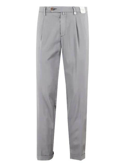 pleat-detail pants by MYTHS
