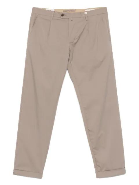pleat-detailed trousers by MYTHS