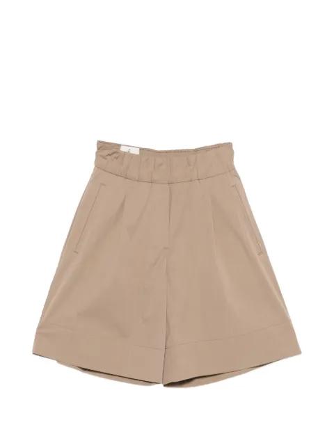 pleated bermuda shorts by MYTHS