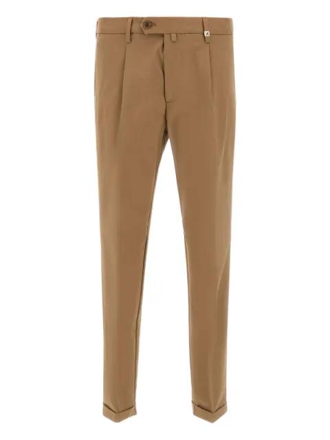 pleated cotton trousers by MYTHS