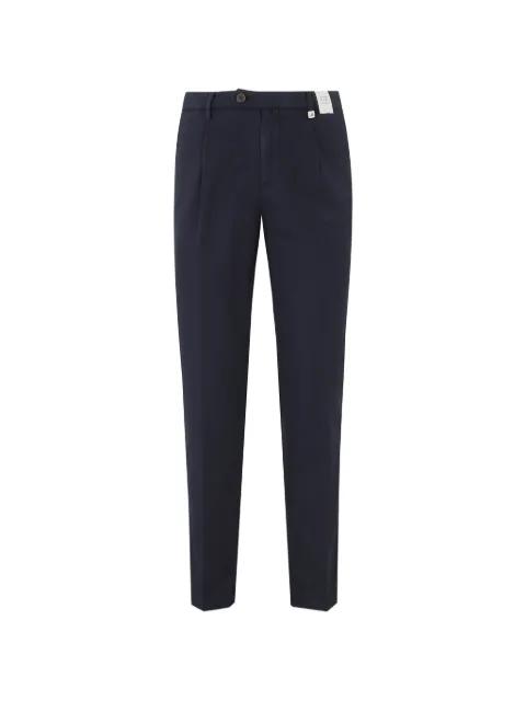 pleated-detail trousers by MYTHS