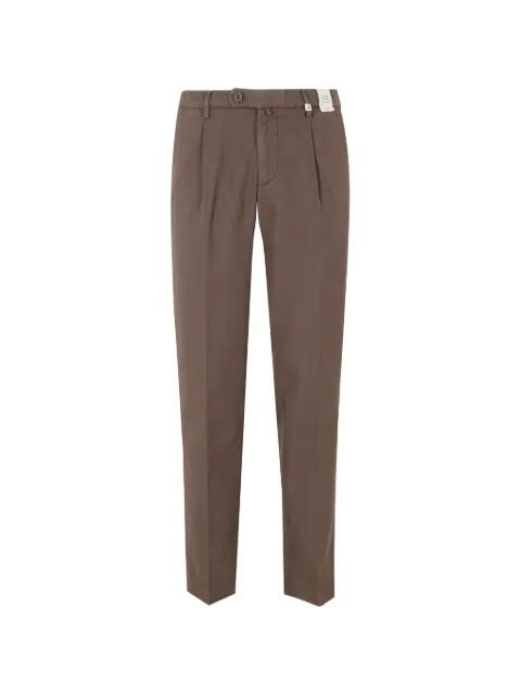 pleated-front tailored trousers by MYTHS