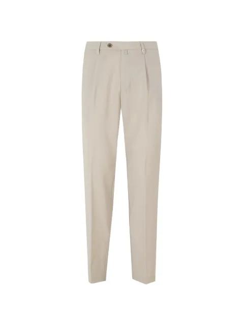 pleated tailored trousers by MYTHS