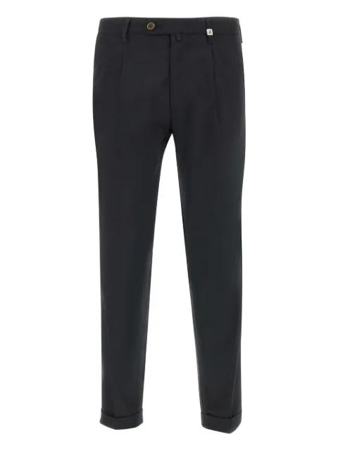 pleated turn-up chinos by MYTHS