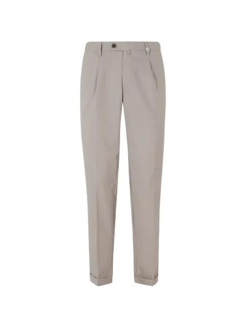 pleated turn-up trousers by MYTHS