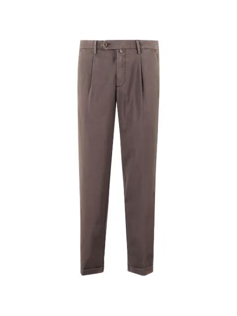 pleated turn-up trousers by MYTHS