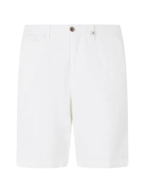 textured cotton shorts by MYTHS