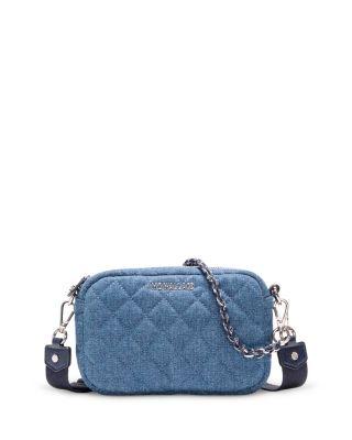 Crosby Mini Quilted Denim Crossbody Bag by MZ WALLACE