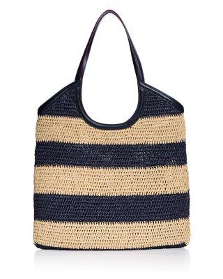 Georgica Large Striped Crochet Tote Bag - Exclusive by MZ WALLACE