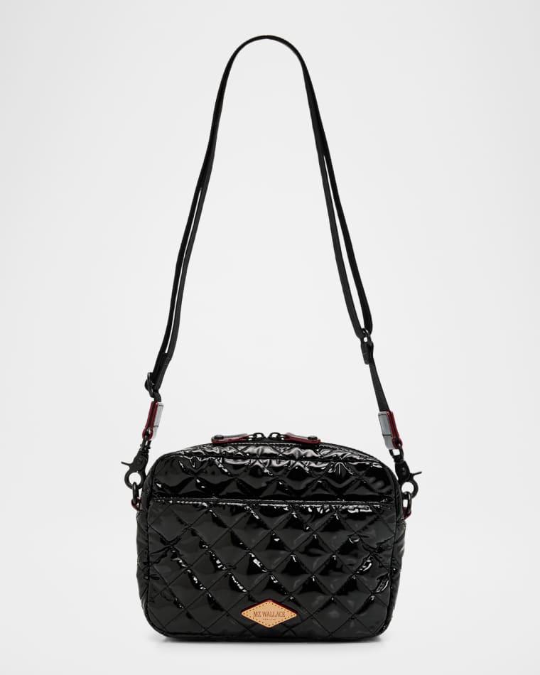 Metro Quilted Glossy Nylon Crossbody Camera Bag by MZ WALLACE