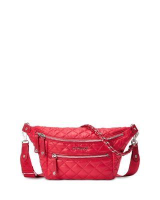Small Quilted Nylon Crosby Sling Bag by MZ WALLACE