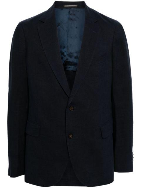Amalfi linen single-breasted blazer by N.PEAL
