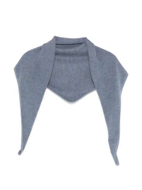 bird's eye-knit scarf by N.PEAL