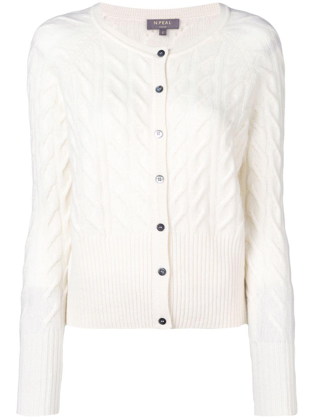 cable knit cardigan by N.PEAL