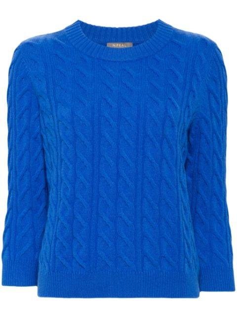 cable-knit cashmere jumper by N.PEAL